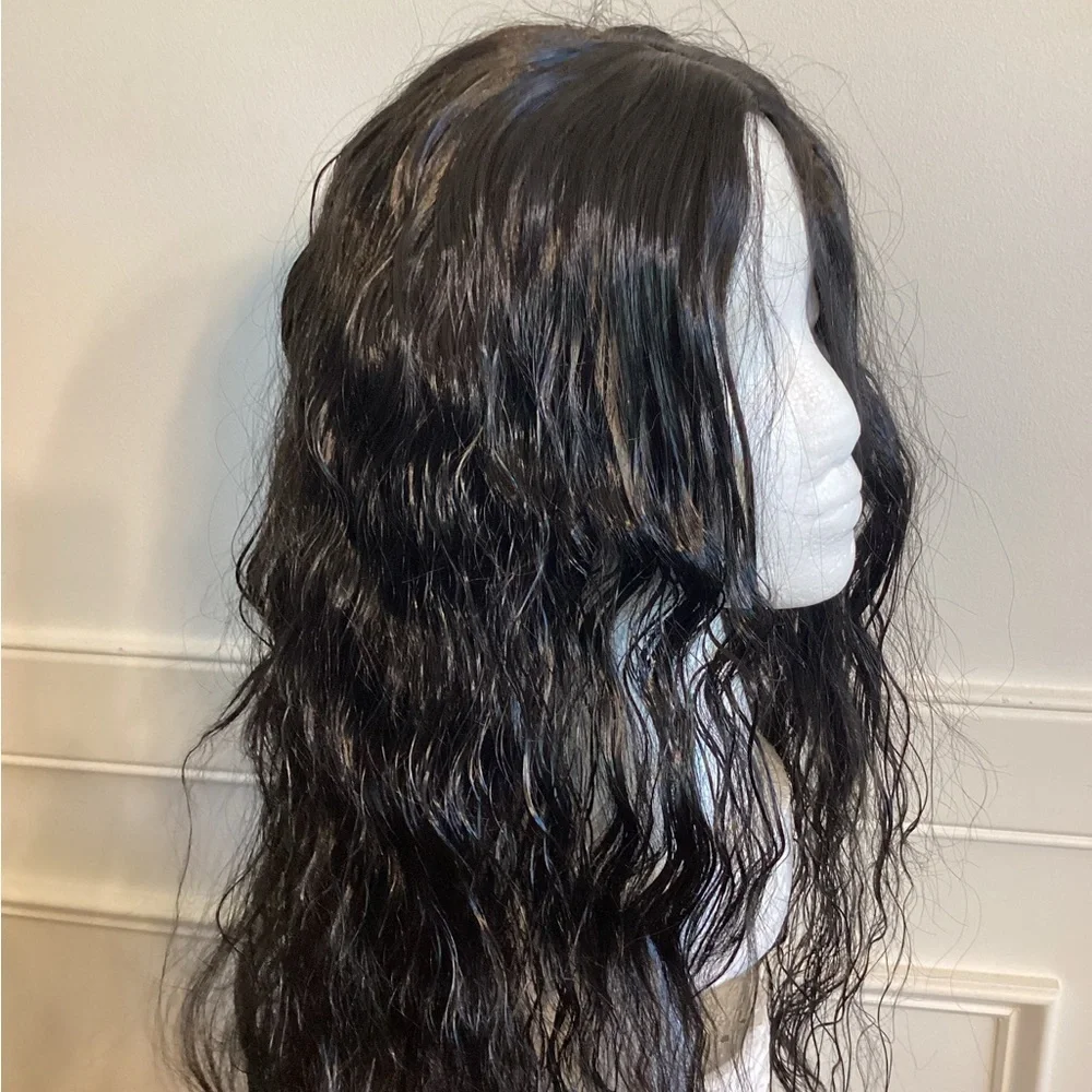 Luxurious Black Synthetic Wavy Hair Wig ~ 20 inch) NWOT (SW-20 $38)